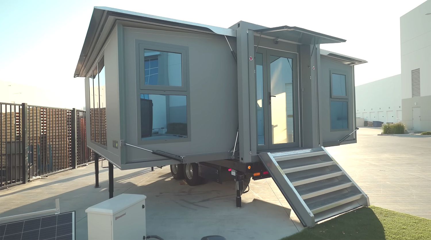 This Foldable Tiny Home Expands to twenty Ft Broad